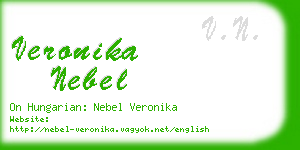 veronika nebel business card